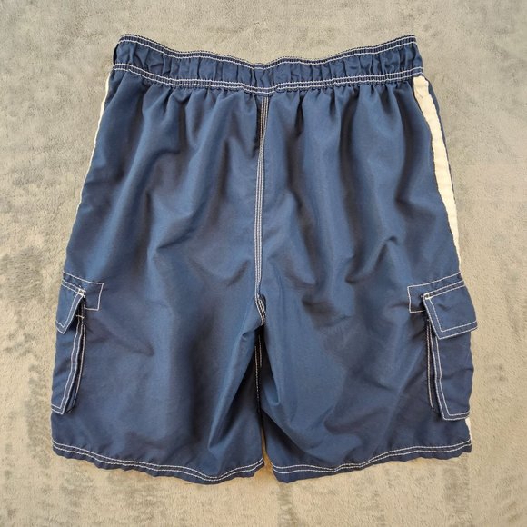 Kanu Surf Swim Trunks Men's Large Blue Barracuda Mesh Lining Pockets Beach - Picture 2 of 10